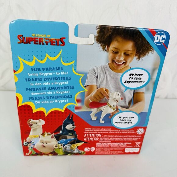 Fisher-Price DC League of Super-Pets Talking Krypto Figure Poseable - Picture 3 of 7
